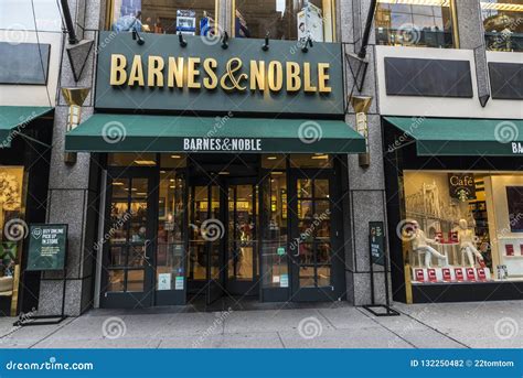 barnes noble store   york city usa editorial photography image  states avenue