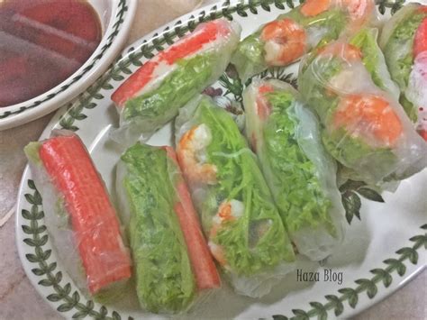 resepi vietnamese spring roll sos hijau