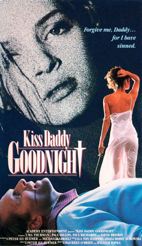 kiss daddy goodnight vhs cover 1988 this forgettable movie was uma