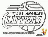 Coloring Clippers Los Angeles Nba Pages Print Basketball Lakers La Clipart Printable Kids Preschool Template Cliparts Library Sheets Search sketch template