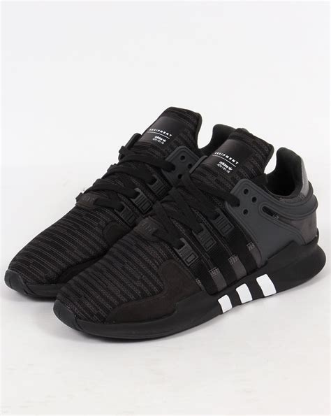 adidas equipment support  trainers blackblackrunningshoes