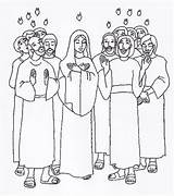 Pentecoste Pentecost Religione sketch template