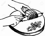 Chop Drawing Clipart Chopping Clipartmag Chopped sketch template