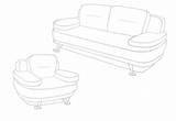 Sofa Coloring Pages sketch template