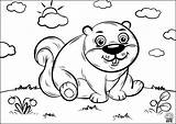 Amaxkids Beaver sketch template