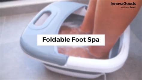 innovagoods wellness relax foldable foot spa youtube