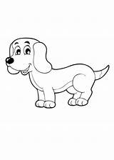 Dackel Hund Ausmalbild Zum Ausmalen Kostenlose Malvorlage Hunde Kleiner sketch template