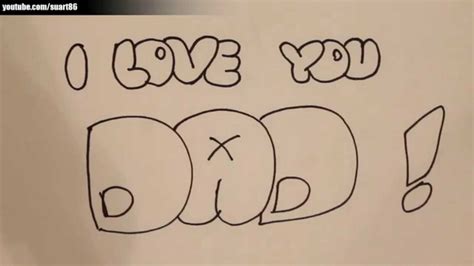 draw  love  dad youtube