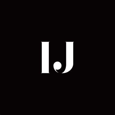 plantilla de disenos de logotipo inicial de letra de logotipo ij