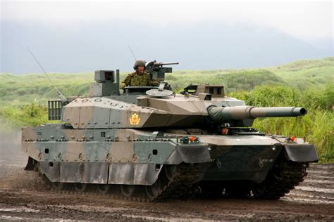 japanese type  main battle tank mbt debuts  military exercise global military review