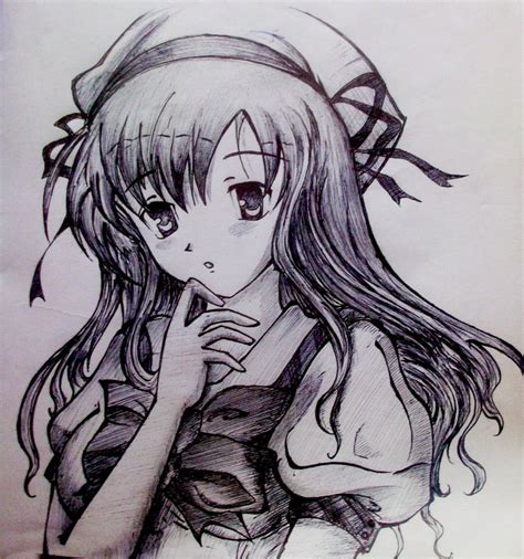 anime girl cute  drawing  timothyvial dfthn  dpunk
