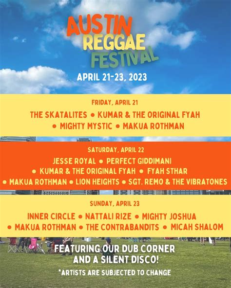 austin reggae festival 2023 in austin at auditorium shores