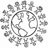 International Coloring Pages Getcolorings Peace sketch template