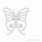 Stencils Butterflies Freeprintablestencils sketch template