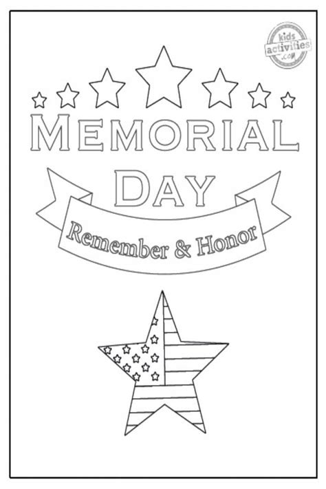 memorial day coloring pages kids activities blog