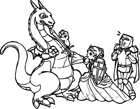 princess  dragon coloring pages  getcoloringscom  printable