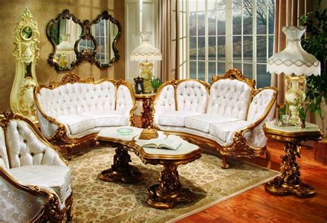 White And Gold Victorian Living Room Furniture Victorian Living Room