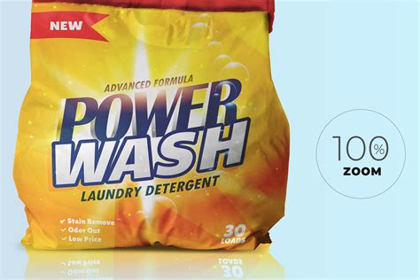 washing powder pack mockup   designertale
