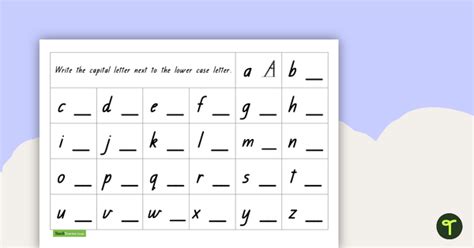 writing capital letters