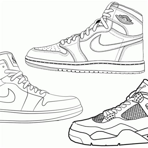 air jordan shoes coloring pages mitraland air jordans   draw