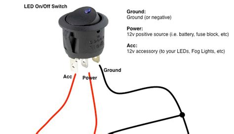 rocker switch wiring   switch wiring diagram schematic