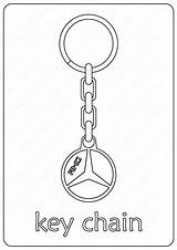 Coloringoo Keychains sketch template