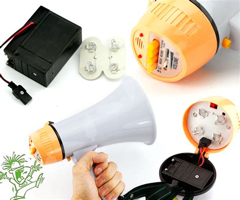 handheld portable megaphone siren loud speaker volume controlmusicrecord  ebay