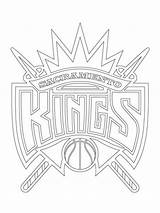 Coloring Logo Pages Kings Sacramento Nba Cavaliers Cleveland 76ers Getcolorings Cool Color Categories Awesome sketch template
