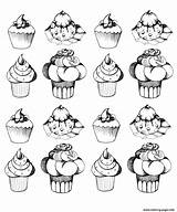 Coloring Pages Cupcakes Adult Oldstyle Printable Cakes Cupcake Cup Appetizing Coloriage Adults Imprimer Vintage Adulte Visiter Print Dessin Sur Info sketch template