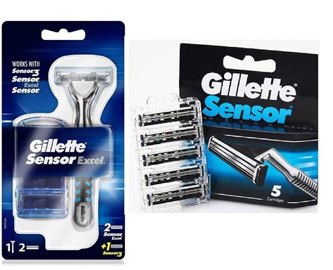 gillette sensor excel razor   cartridges gillette sensor  ct refill blades walmartcom