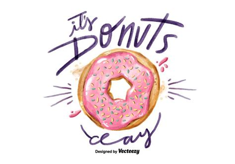 Free National Donuts Day Watercolor Vector Download Free