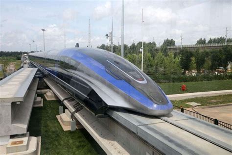 fastest ground vehicle  earth china  unveiled  maglev train  levitates