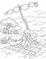 Coloring Winnie Pages Pooh Wood Acre Eeyore Quotes sketch template