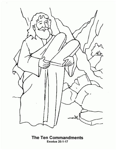 commandments coloring pages  coloring home