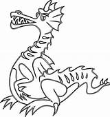 Dragon Coloring Pages Cool Clipart Kids Line Chinese Drawing Printable Cliparts Awesome Color Clip Print Drawings Naga Colouring Collection Year sketch template