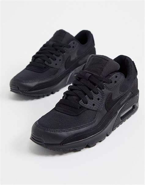 Nike Air Max 90 Sneakers In Triple Black Asos