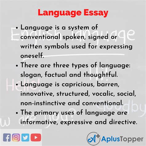 language essay essay  language  students  children  english