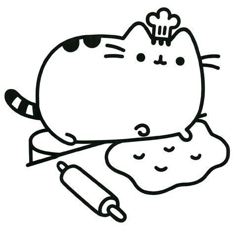 pusheen cat coloring book pages