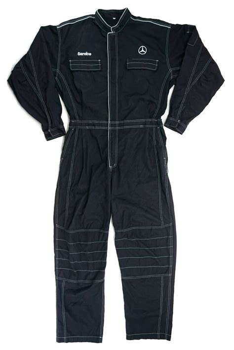 mercedes benz overalls  piece jumpsuits mens size  etsy