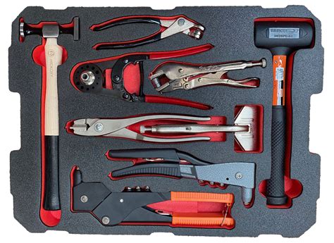 Rbt250t Aviation Sheet Metal Tool Kit Red Box Tools And Foams