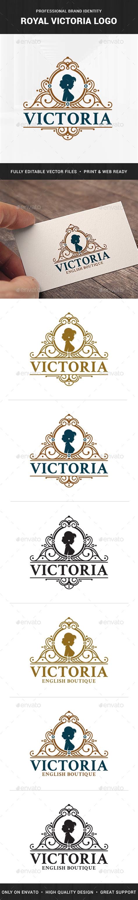 royal victoria logo template  liveatthebbq graphicriver