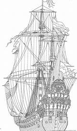 Zeilschip Segelschiffe Guerre Historisch Zeilschepen Bateau Ausmalen Pirata Piratas Barcos Kleurplaten Dibuj sketch template