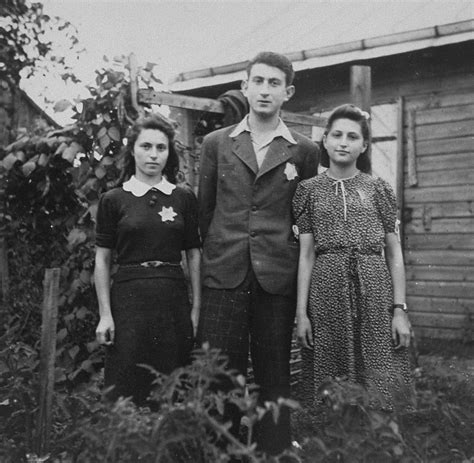 three members of the irgun brit zion zionist youth movement in the