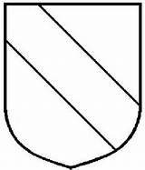 Heraldry Shield Bouclier Means Chevalier sketch template