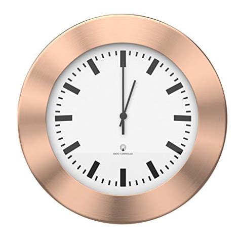bonvivo  classic clock funkuhr wanduhr lautlos ohne tickgeraeusche kuechenuhren oder wanduhr