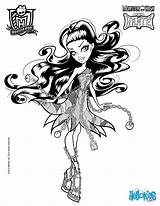 Monster High Coloring Pages Spectra Haunted Vondergeist Printable Print Hellokids Color Online Girls Cat sketch template