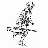Soldaat Soldaten Wereldoorlog Ausmalbilder Soldat Eerste Ausmalbild 1e Malvorlagen Kostenlos Clipground sketch template