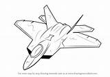Raptor Draw 22 Martin Fighter Lockheed Step Jet Drawing Jets F22 Drawings Drawingtutorials101 Getdrawings Tutorial Learn sketch template