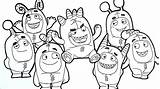Coloring Oddbods Pages Popular Characters sketch template