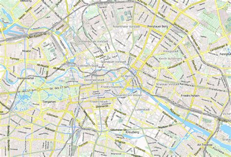 stadtplan berlin  bahn karte